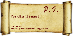 Pandia Izmael névjegykártya